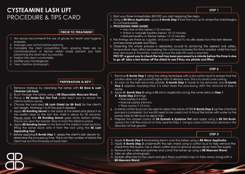 K Bomb Procedure Card
